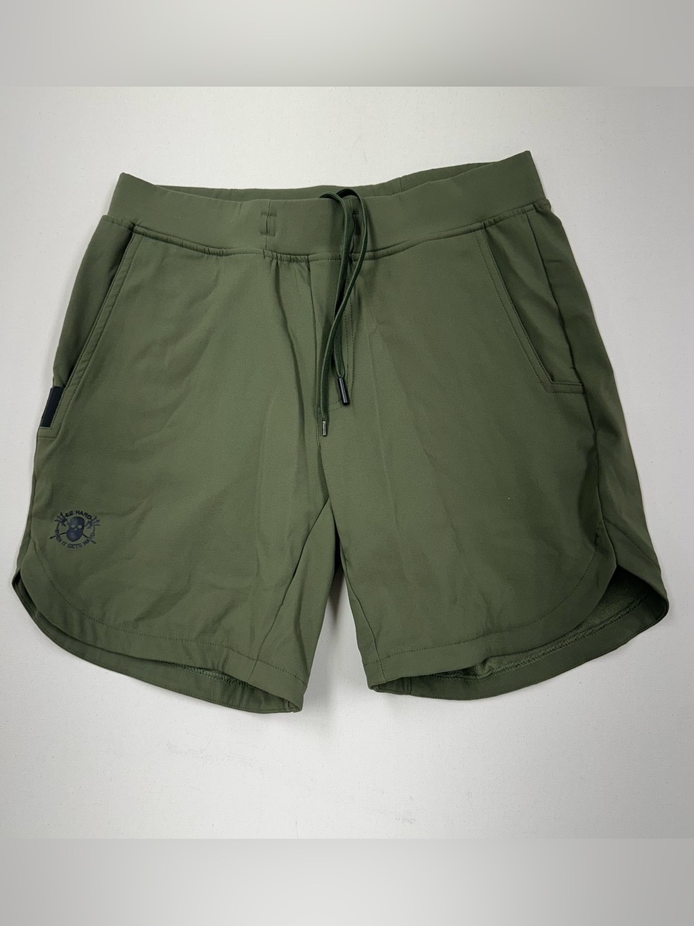 Barbell Apparel Adapt Training Shorts 7" Mens Medium Green Tool Hidden Pockets